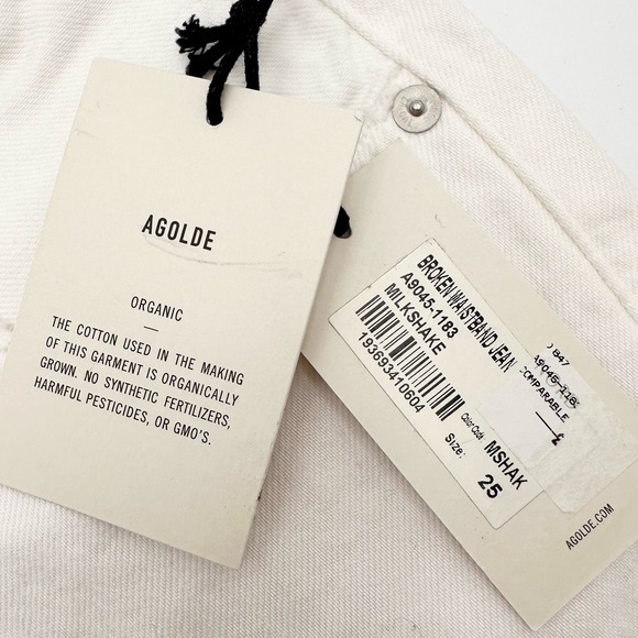 AGOLDE Broken Waistband Jeans in Milkshake - Picture 14 of 16